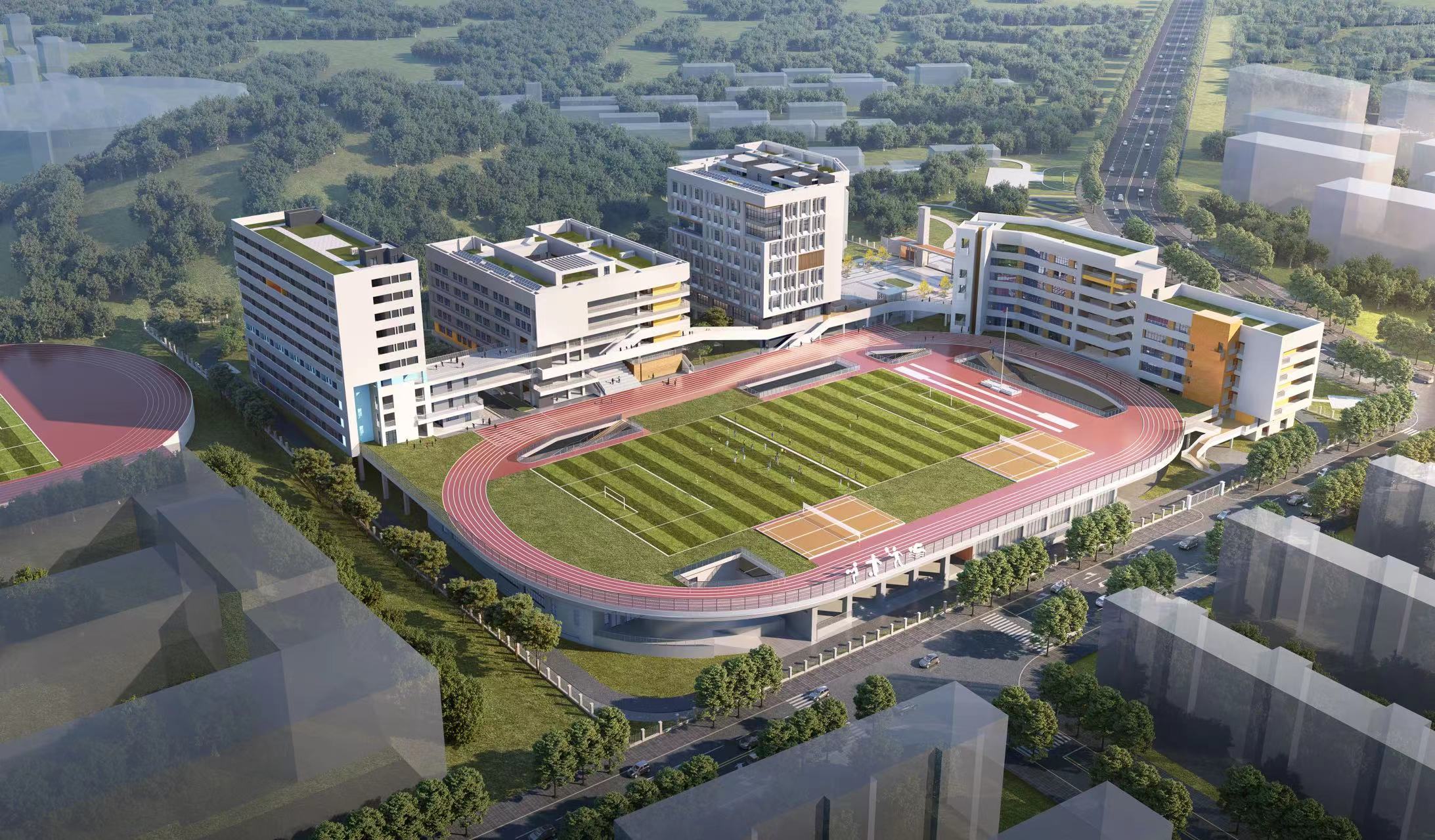泉州市第九中學(xué)城東校區(qū)（一期）效果圖4